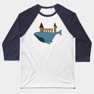 Flying whale Baseball T-Shirt